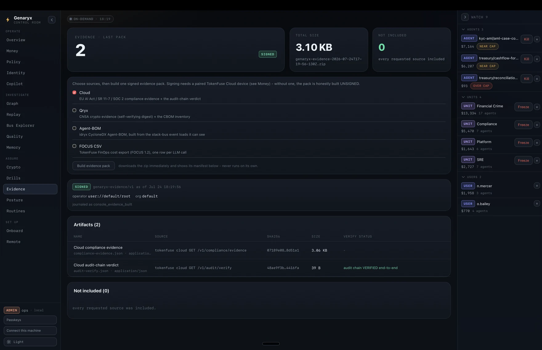 Genaryx Evidence pack